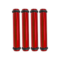 Billet EV14L (Long) Aluminum Fuel Injector Block Off - 4 units - Red