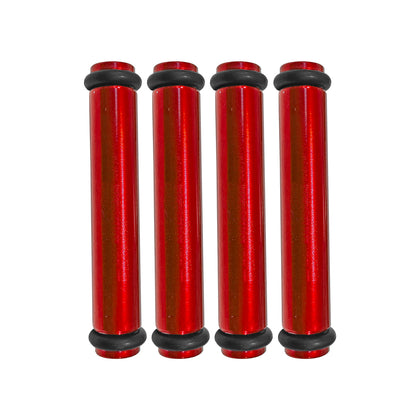 Billet EV14L (Long) Aluminum Fuel Injector Block Off - 4 units - Red