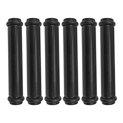 Billet EV14L (Long) Aluminum Fuel Injector Block Off - 6 units - Black