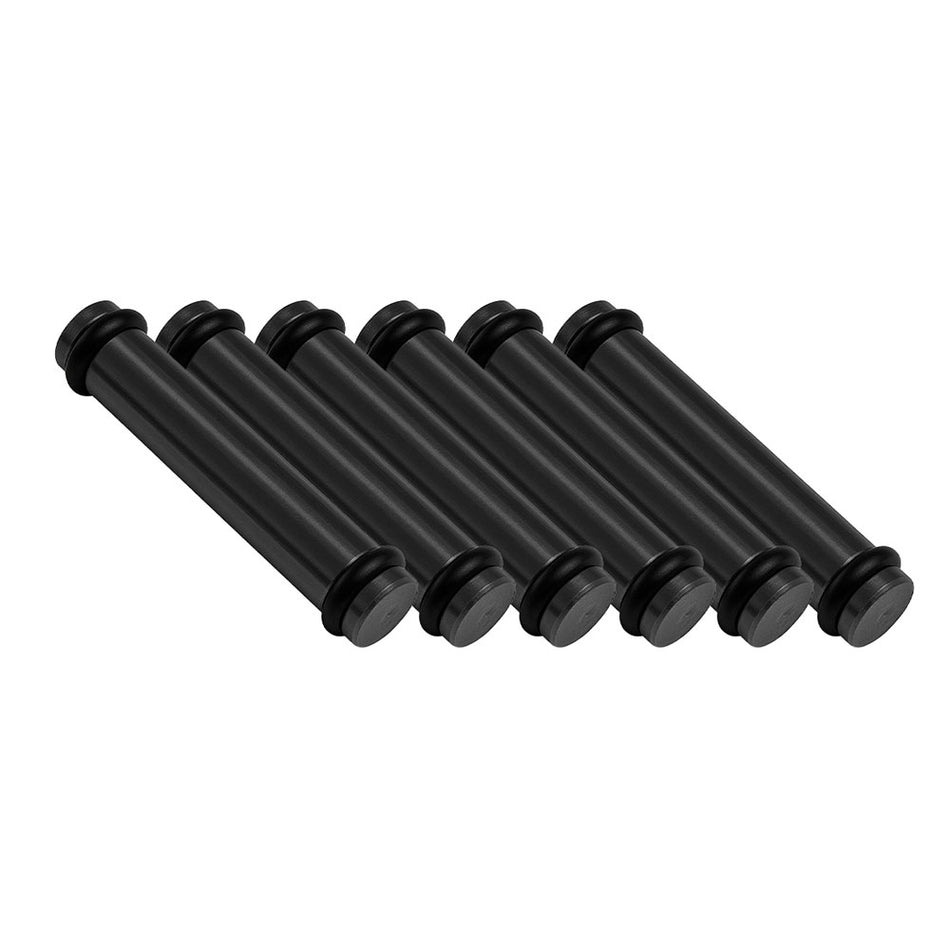 Billet EV14L (Long) Aluminum Fuel Injector Block Off - 6 units - Black
