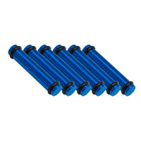 Billet EV14L (Long) Aluminum Fuel Injector Block Off - 6 units - Blue