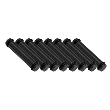 Billet EV14L (Long) Aluminum Fuel Injector Block Off - 8 units - Black
