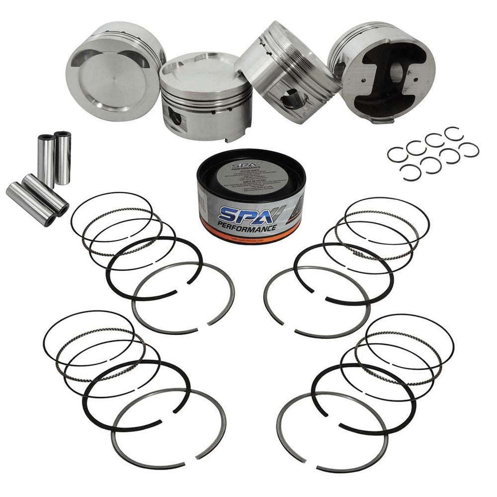 Forged piston and rings set 83mm VW 2.0L 16V ABF