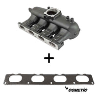 VW AUDI 2.0T FSI / 2.0 TSI aluminum intake manifold - Black - NEW VERSION + COMETIC intake manifold Flange Gasket