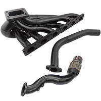 Tubular Turbo Manifold Top Mount for BMW E46 – T3/T4 + Downpipe and Wastegate dump