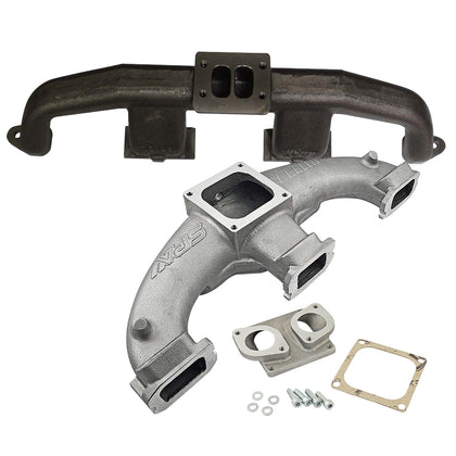 Chevy II 194 / 230 / 250 / 292 inline 6 T4 turbo manifold + INTAKE MANIFOLD for Single Weber IDF - PRE SALE