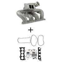 8th gen Honda Civic SI (K20 engine) TWIN SCROLL CAST TURBO MANIFOLD V-BAND WASTEGATE + TOP END GASKET KIT, 86MM BORE, .030" MLS CYLINDER HEAD GASKET