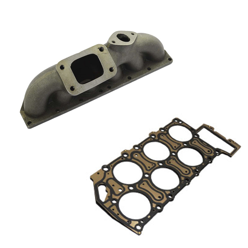 VW GOLF R32 / VR6 24V T3 TURBO MANIFOLD + 0.143" 3.65MM DECOMPRESSION MLS HEAD GASKET