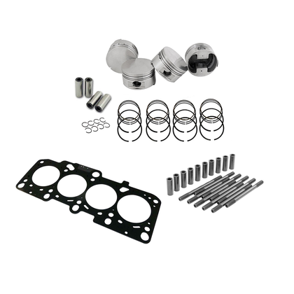 Forged flat top piston and rings set 83.5mm VW 2.0L 8V + High compression Head Gasket Spacer - 0.9mm + Head stud set