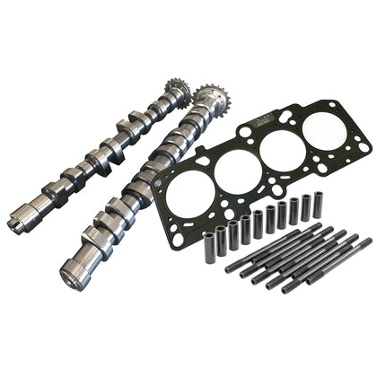 252 / 260 High Performance Camshaft set + Set FORGED HEAD STUDS + Decompression MLS head gasket For VW/AUDI 1.8L 20V