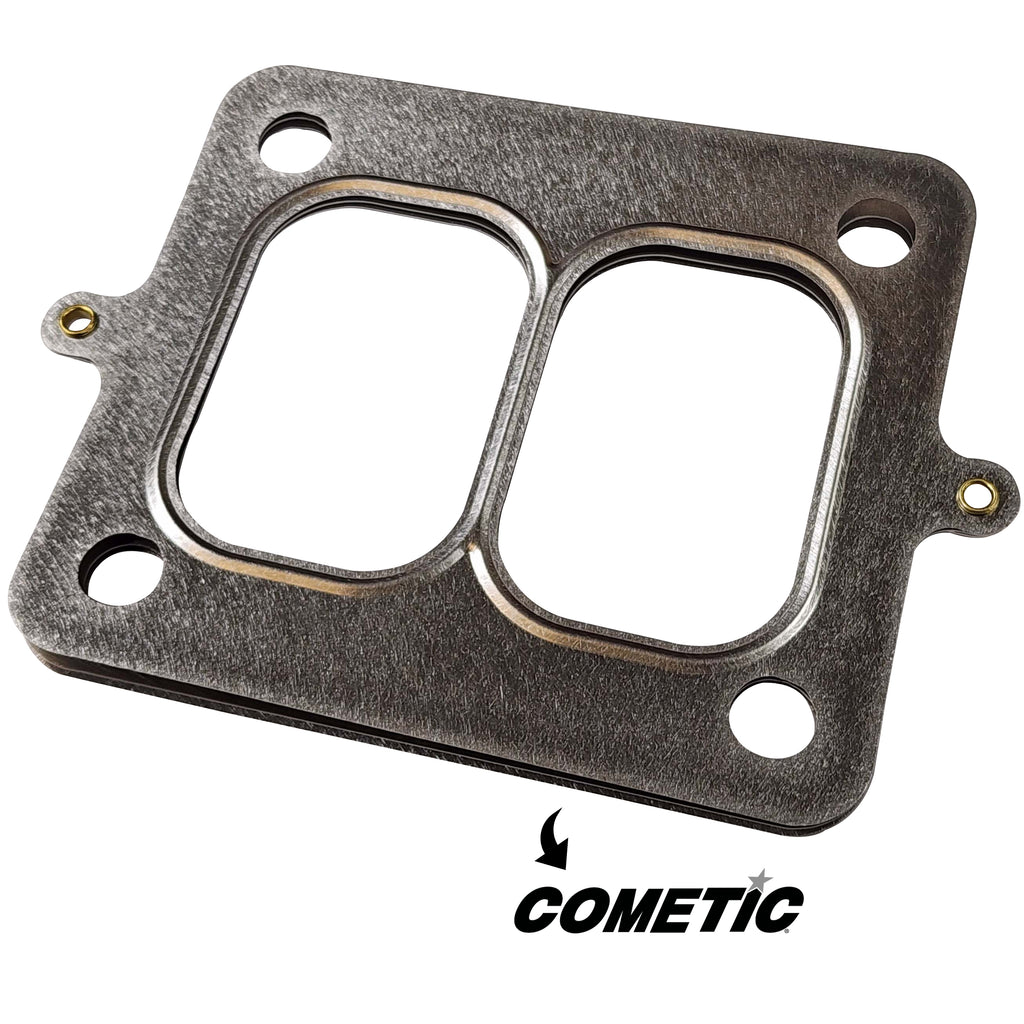 COMETIC T04 Divided Twin Scroll Turbo Inlet Flange Gasket, .016" Stainless