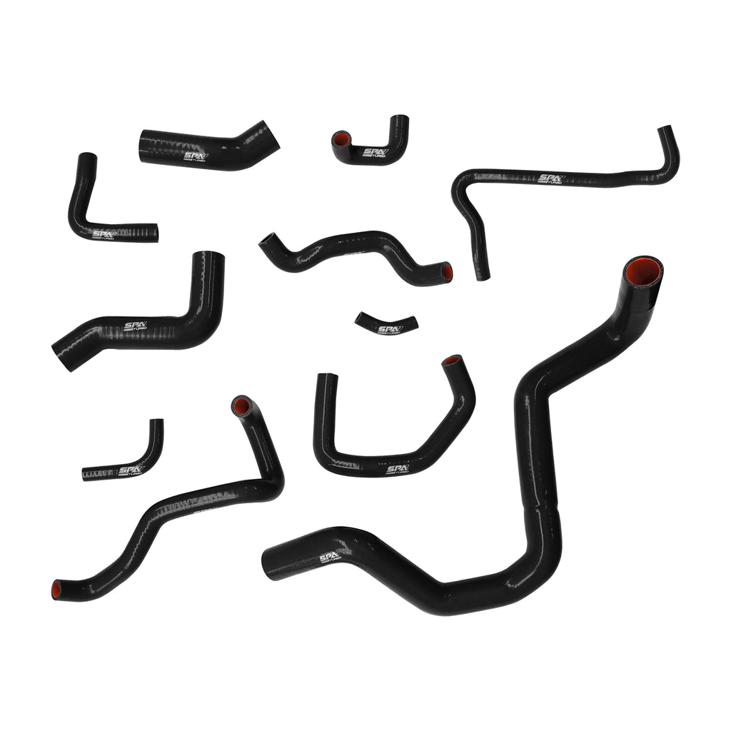 Silicone Coolant Hose Kit for VW Golf GTI MK4 1.8L 20V Turbo 180HP - 11 Piece - Black