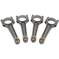 Forged flat top piston and rings set 83mm VW ABA 2.0L 8V + VW 159mm x 20mm Super A connecting rod set 3/8" bolt (1000hp)