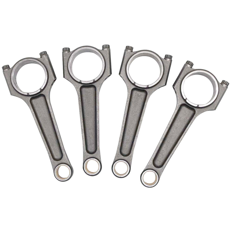 Forged flat top piston and rings set 83.5mm VW ABA 2.0L 8V + VW 159mm x 20mm High Performance Steel Connecting Rod set 3/8" bolt (1000hp)