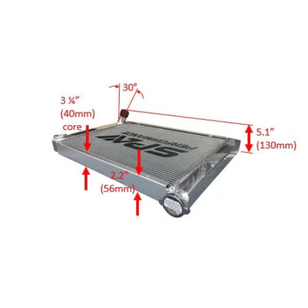 Lightweight Late Model Radiator - Double Pass - 26.8