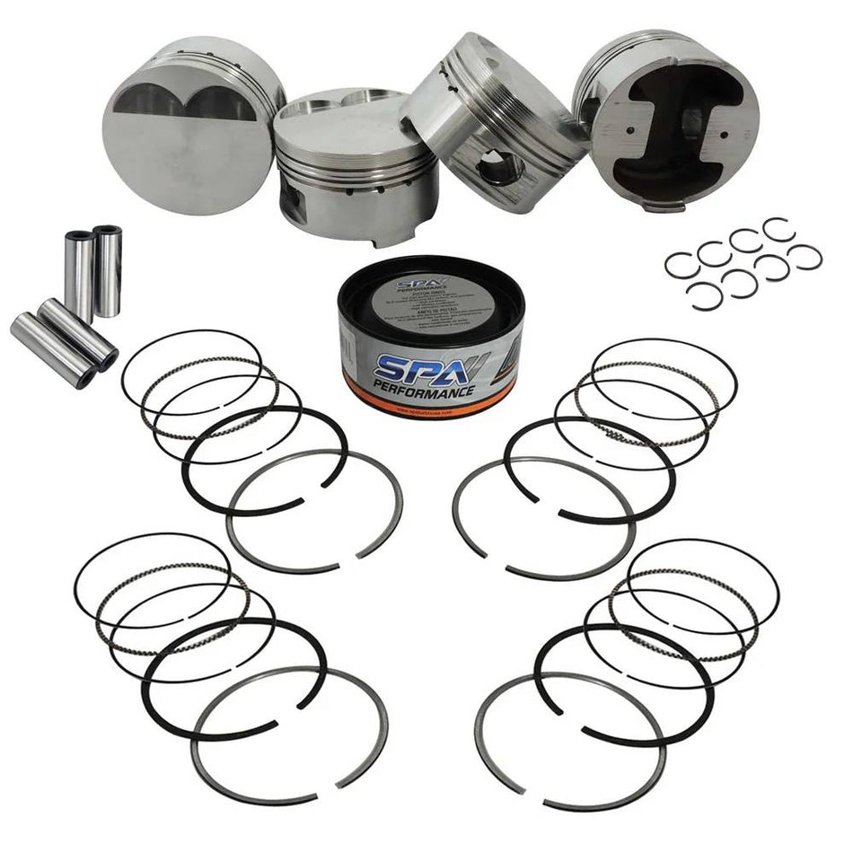 Forged piston and rings set 82.5mm VW 9A 2.0L 16V + VW 8v/16v ABA ABF MLS decompression Head Gasket Spacer - 1.5mm
