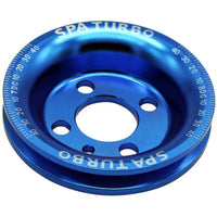 VW syncro Audi 80 90 100 4000 rabbit 1.8 8v underdrive Pulley - BLUE + VW 8V super light crank timing gear