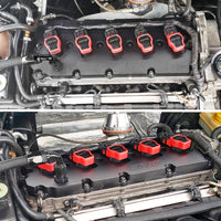 Turbo manifold, cast aluminum valve cover & intake manifold for VW Jetta/Golf MK5 2.5L 5-cyl 20V 07K.