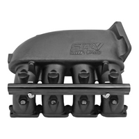Cast Aluminum Intake Manifold for transverse VW/AUDI 1.8T with 4 injectors Fuel Rail Kit (right side without throttle bolt holes) - Black