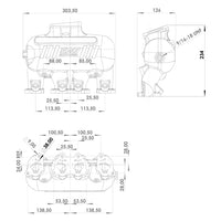 INTAKE MANIFOLD VW 8V CROSS FLOW LONGITUDINAL - 4 INJECTORS - Black