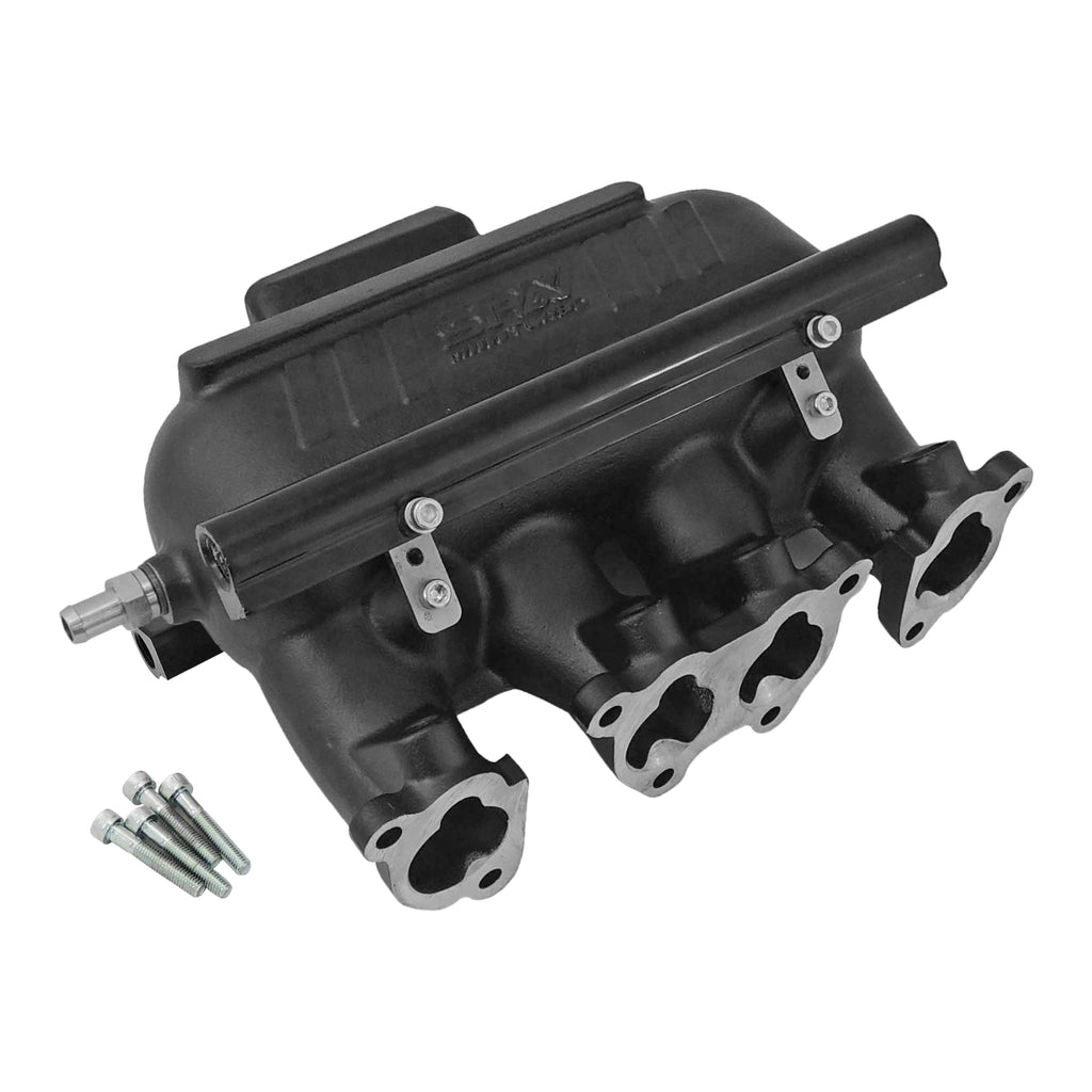 INTAKE MANIFOLD VW 8V CROSS FLOW LONGITUDINAL - 8 INJECTORS - WITHOUT BOLT HOLES - BLACK