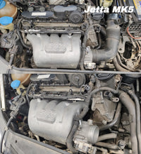 Turbo manifold, cast aluminum valve cover & intake manifold for VW Jetta/Golf MK5 2.5L 5-cyl 20V 07K.