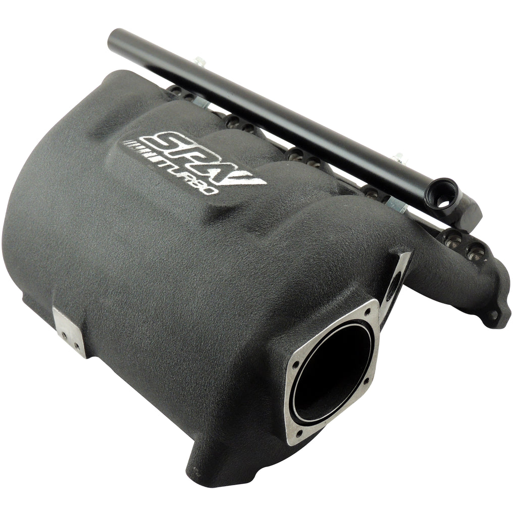 VW 2.5L 5 CYLINDER 20V 07K CAST ALUMINUM INTAKE MANIFOLD - WITH 10 INJECTORES FUEL RAIL - BLACK - PRE SALE