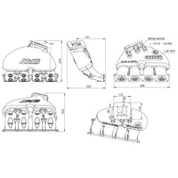 Cast Aluminum Intake Manifold for longitudinal VW/AUDI 1.8T with 8 injectors Fuel Rail Kit (OEM throttle) - PRE SALE