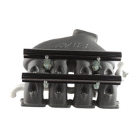 Cast Aluminum Intake Manifold for longitudinal VW/AUDI 1.8T with 8 injectors Fuel Rail Kit (OEM throttle) Black