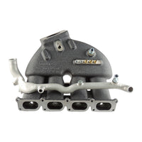 Cast Aluminum Intake Manifold for longitudinal VW/AUDI 1.8T with 8 injectors Fuel Rail Kit (OEM throttle) Black