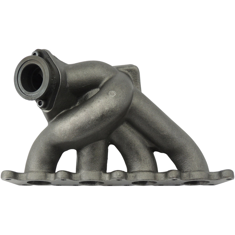VW B5 T3 top mount turbo twin scroll manifold wastegate V-Band + Cast Aluminum Intake Manifold for longitudinal with 8 injectors Fuel Rail Kit (without throttle bolt holes) Black