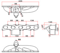 Fiat/Lancia inline 5cyl 20V T3 turbo manifold