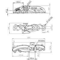 Toyota / Lexus 2JZ-GTE T4 High Performance Twin Scroll Turbo Manifold