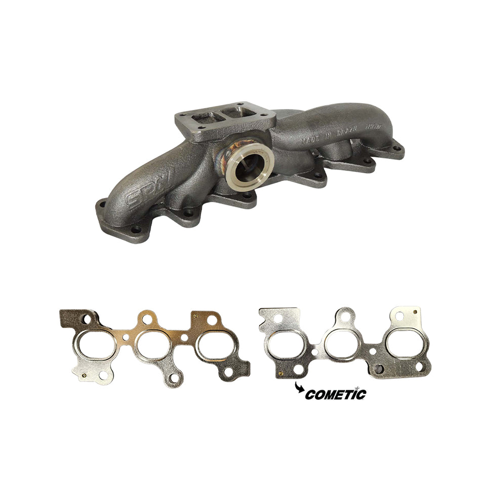 Toyota / Lexus 2JZ-GTE T4 High Performance Twin Scroll Turbo Manifold + COMETIC MLS EXHAUST MANIFOLD GASKET
