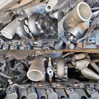 VW Jetta / Golf MK5 2.5L 5 cylinder 20V 07K T3 top mount turbo manifold wastegate V-Band