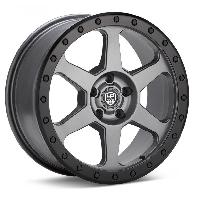 LP Aventure LP3 18x8.0 ET38 5x112 Grey Wheel/Black Lip