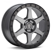 LP Aventure LP3 18x8.0 ET38 5x112 Grey Wheel/Black Lip