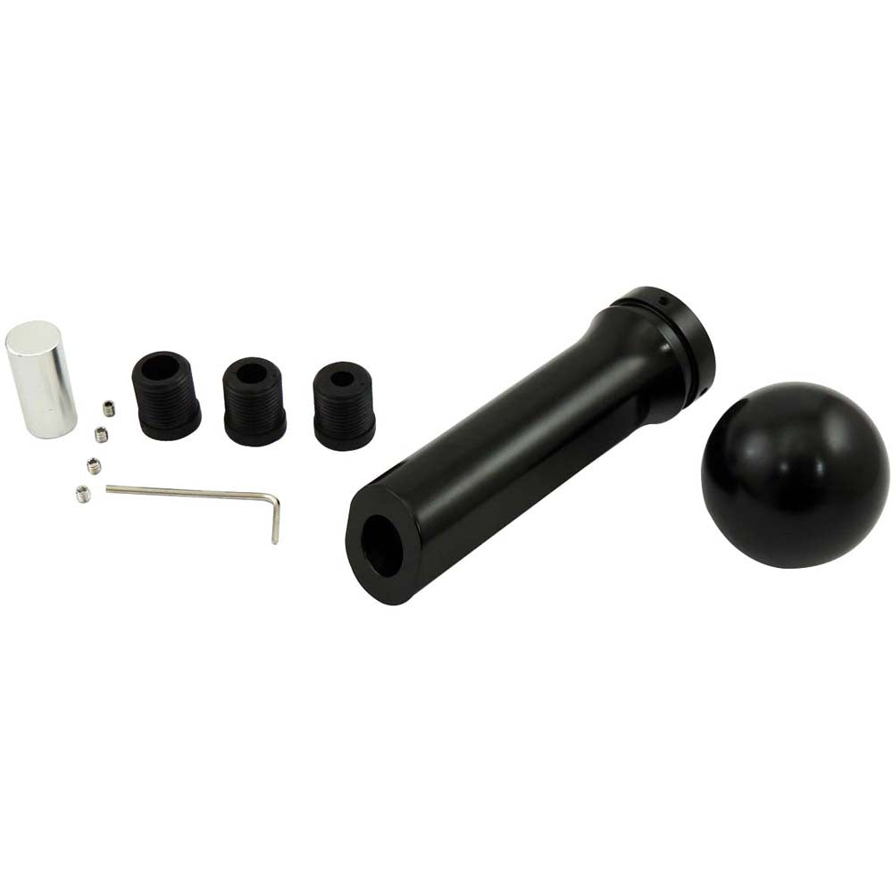 Aluminium Billet Shift Knob + Hand brake cover set - Black