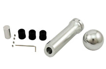 Aluminium Billet Shift Knob + Hand brake cover set - Silver