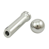 Aluminium Billet Shift Knob + Hand brake cover set - Silver