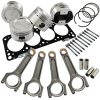 Forged piston and Connecting rod kit + 118mm head stud + MLS decompression Head Gasket 2.0mm for VW 1.8 8V (83,75mm) 1100hp
