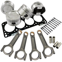 Forged piston and Connecting rod kit + 118mm head stud + MLS decompression Head Gasket 2.5mm for VW 1.8 8V (83,5mm) 1100hp