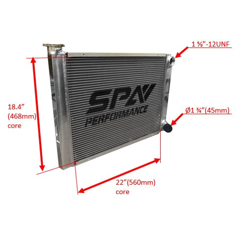 Lightweight Late Model Radiator - Double Pass - 26.8