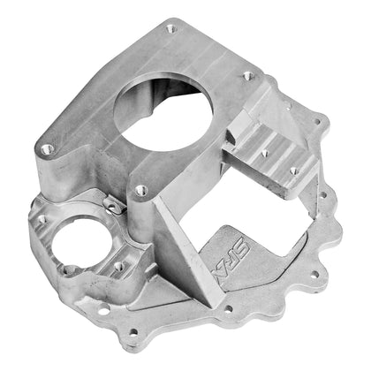 Late Model Dirt 305 Chevy Bell Housing + Power Steering Tank Firewall Mount (Right Inlet) - Blue Cap