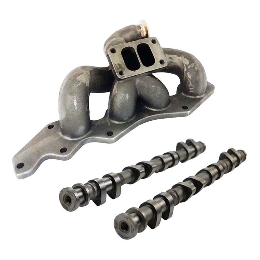 Ford Focus SE Duratec Twin scroll T3 turbo manifold 90 degree wastegate + 282°/ 262° Camshaft For Ford Duratec