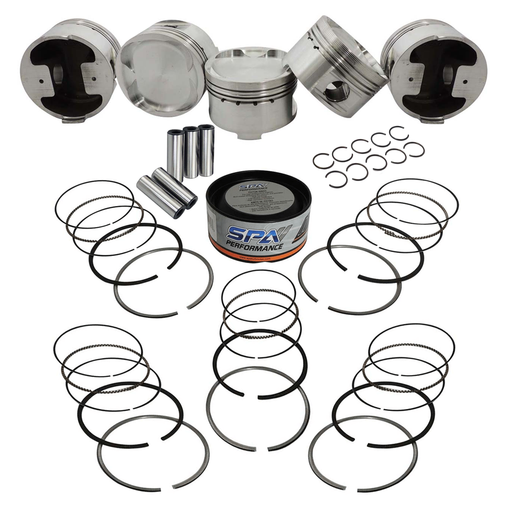 Forged piston and rings set 82.5mm Fiat/Lancia inline 5cyl 20V