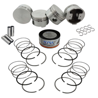 Forged flat top piston and rings set 83mm VW ABA 2.0L 8V + VW 159mm x 20mm Super A connecting rod set 3/8" bolt (1000hp)