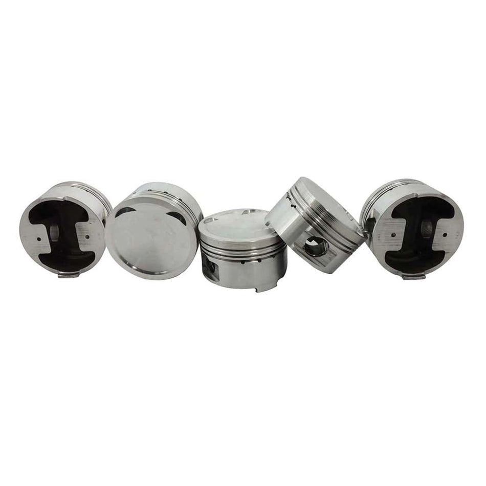 FORGED PISTON AND RINGS SET 83.5MM VW 2.5L JETTA MK5 5Cyl 07k + 144MM X 20MM HIGH PERFORMANCE STEEL CONNECTING ROD SET 3/8" BOLT (800HP)