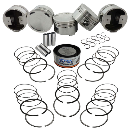Forged piston and rings set 82,5mm VW 2.5L Jetta MK5 + VW 144mm x 20mm Super A connecting rod set 3/8