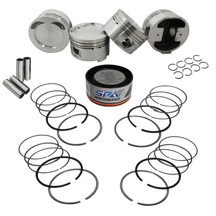 Forged piston and rings set 82,5mm VW 2.0L 16V ABF + VW 159mm x 20mm High Performance Steel Basic Connecting Rod set 3/8